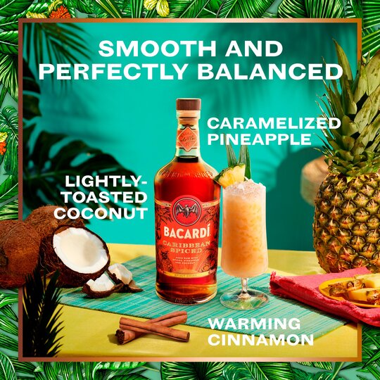 Bacardí Caribbean Spiced Spirit Drink 700ml, Case of 6 Bacardi