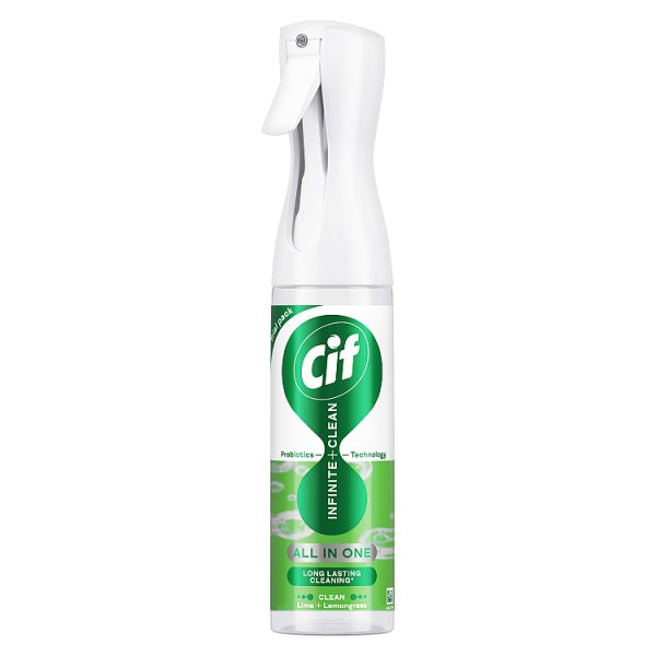 Cif Infinite Clean All in One Cleaner Spray Lime & Lemongrass 250 ml - Case of 6 Cif