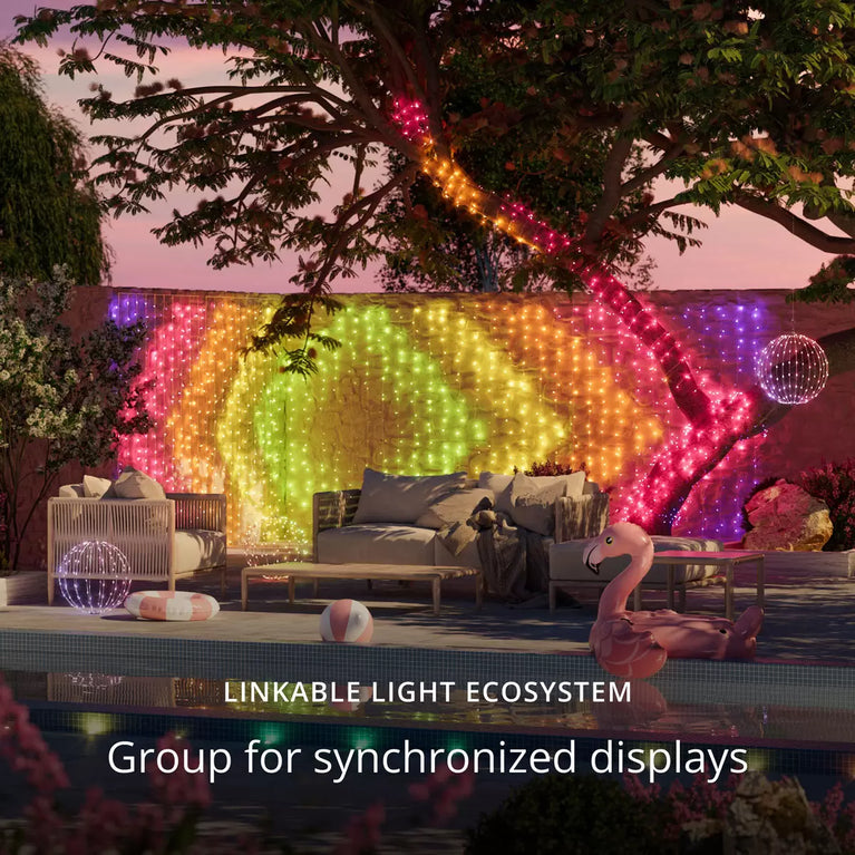 105 ft (32m) Twinkly 400 App Controlled Multicolour Strings LED Lights