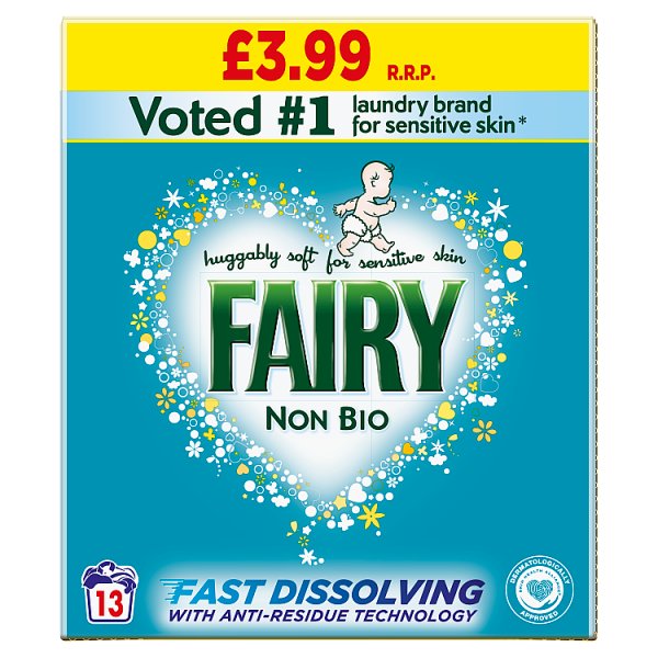 Fairy Non Bio Washing Powder 13 Washes / case of 6 Fairy
