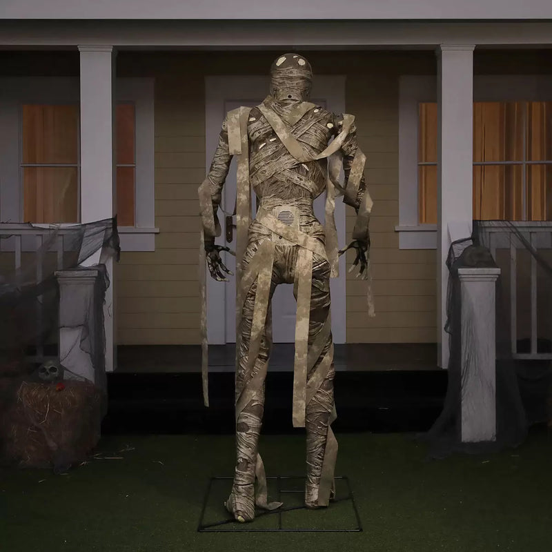 Halloween 6ft (1.8m) Tomb Guardian Mummy with Lights & Sounds British Hypermarket-uk