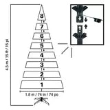 15ft (4.6m) Pre-Lit Aspen Artificial Christmas Tree With 6,000 Colour-Changing LED Lights