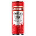Smirnoff No.21 Vodka and Cola 5% vol Ready to Drink Premix 250ml Can (Case of 12) - British Hypermarket-uk