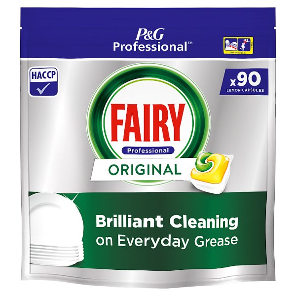 Fairy Professional Original Dishwashing Capsules, Fresh Lemon scent Case of 3 Fairy