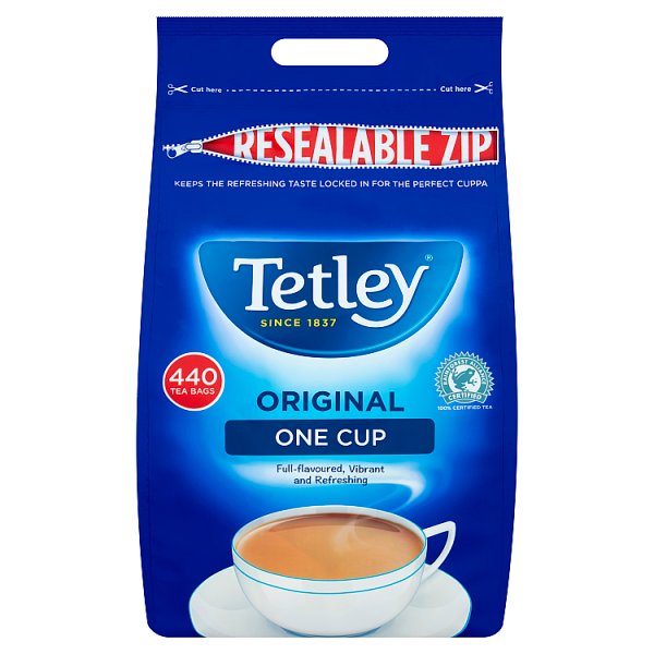 Tetley One Cup Tea Bags x440 British Hypermarket-uk Tetley