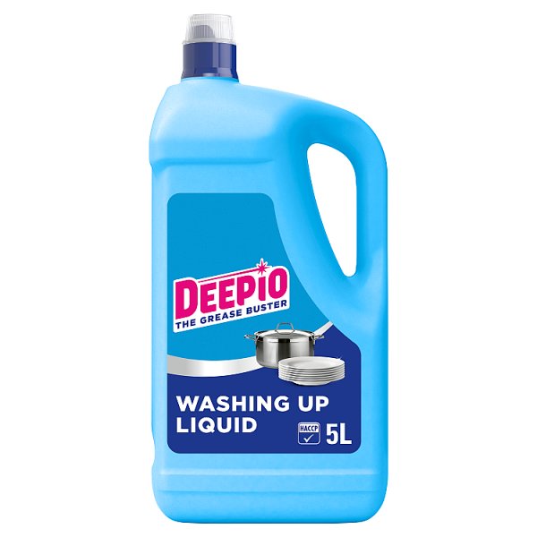 Deepio Professional Washing Up Liquid 5L Case of 1 deep