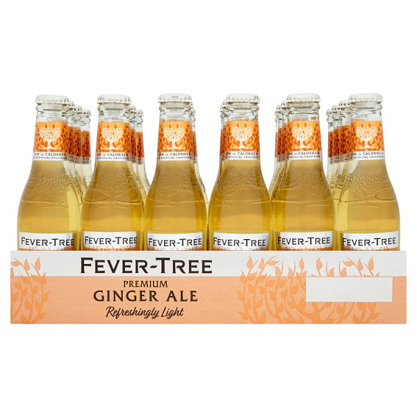 Fever-Tree Refreshingly Light Ginger Ale 200ml, Case of 24