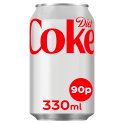 Diet Coke 24 x 330ml PM 90p (Case of 24) - British Hypermarket-uk