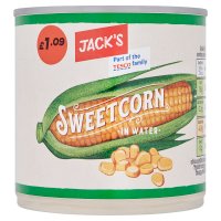 Jack's Sweetcorn in Water 340g x 12