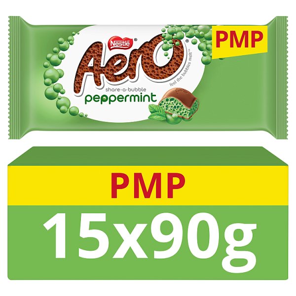 Aero Peppermint Chocolate Sharing Bar 90g PMP £1.50 Case of 15