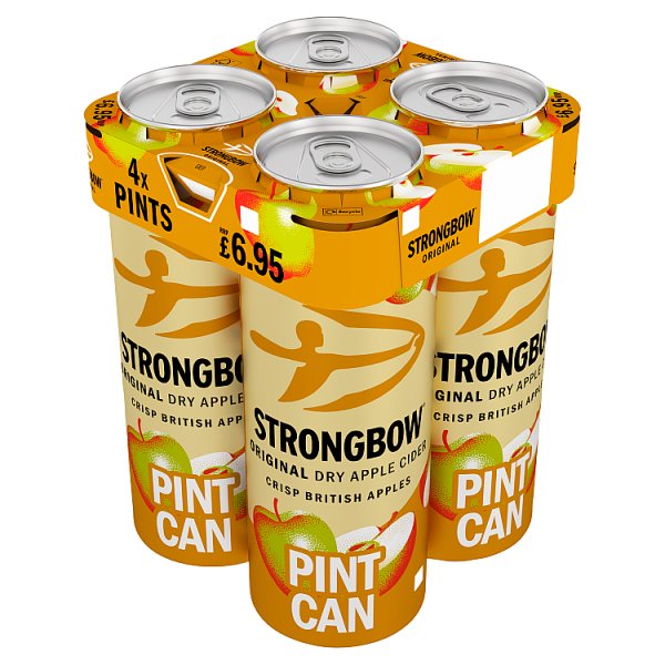Strongbow Original Dry Apple Cider Pint Can 6 x 4 x 568ml