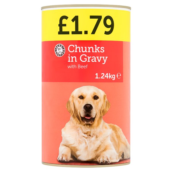 Euro Shopper Chunks in Gravy with Beef 1.24kg x 6