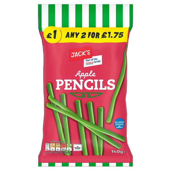Jack's Apple Pencils 140g x 10