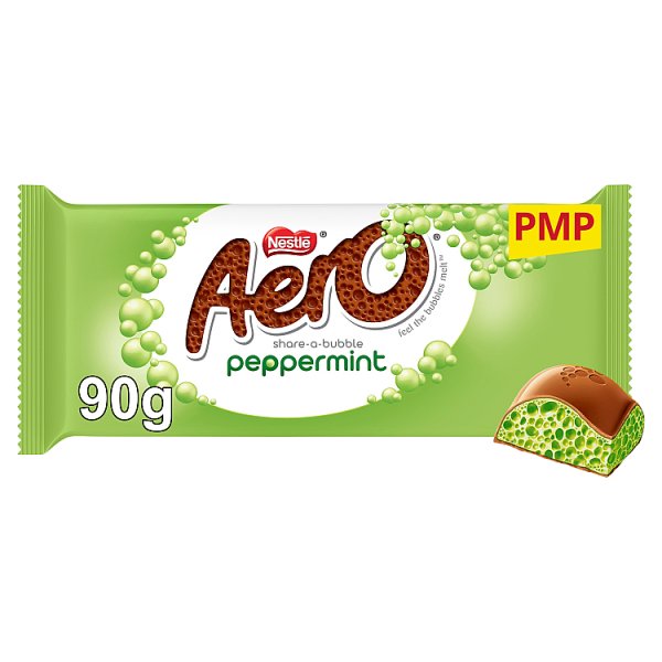 Aero Peppermint Chocolate Sharing Bar 90g x 15 PMP £1.65