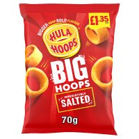 Hula Hoops Big Hoops Salted 70g [PM £1.35 ], Case of 20 (Save £2.60)