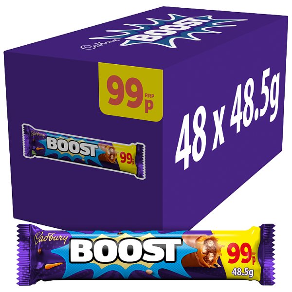 Cadbury Boost 99P PMP Chocolate Bar 48.5 g x 48