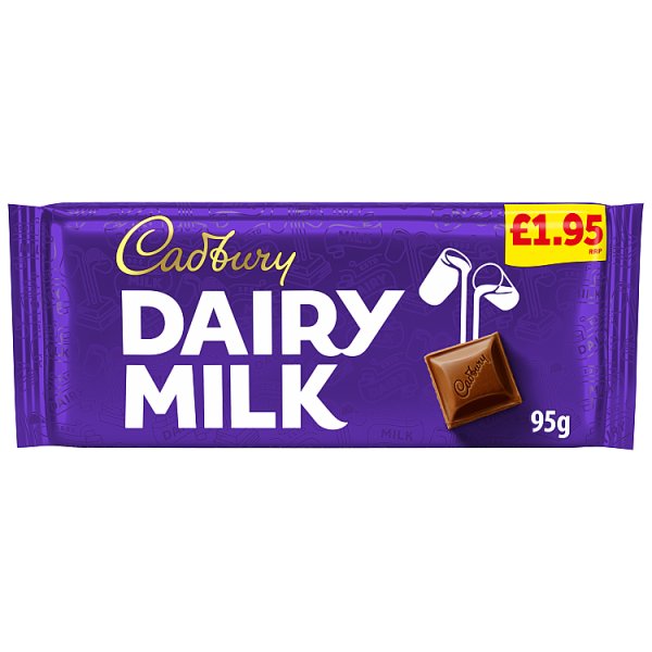 Cadbury Dairy Milk Chocolate Bar PMP 195P 95g x 22