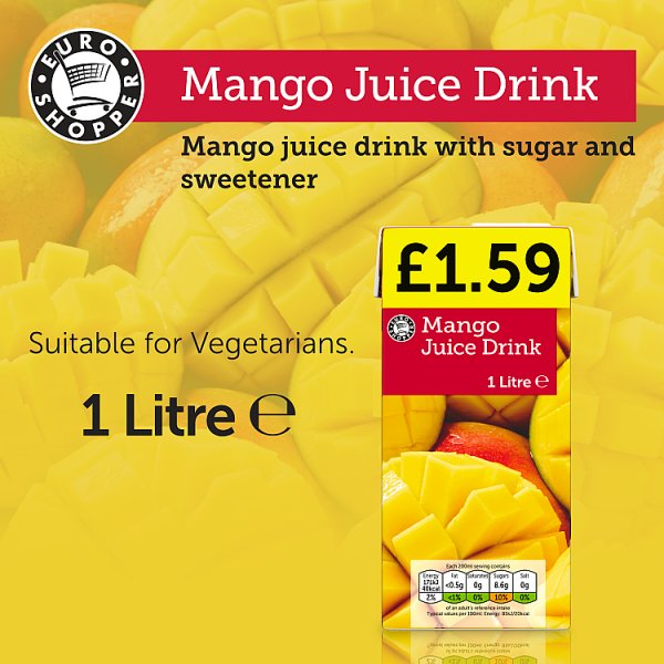 Euro Shopper Mango Juice Drink 1 Litre x 12