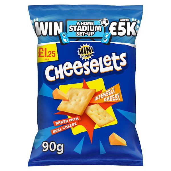 Mini Cheddars Cheeselets Intensely Cheesy Flavour 90g x 15