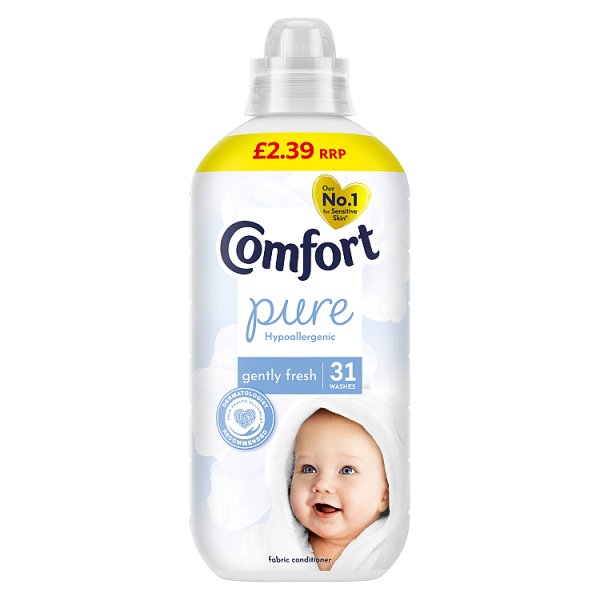 Comfort Fabric Conditioner White 8 x 31 washes (8 x 930ml) Comfort Fabric