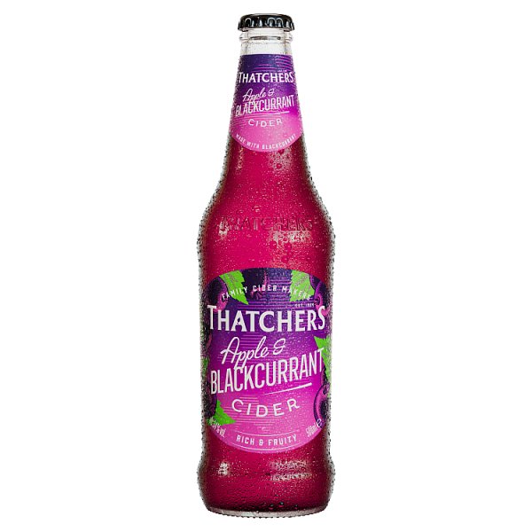 Thatchers Apple & Blackcurrant Fruit Cider 500ml x 6