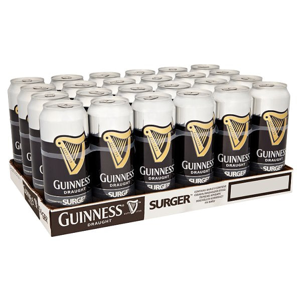 Guinness Draught Stout Beer Surger 24 x 520ml Cans