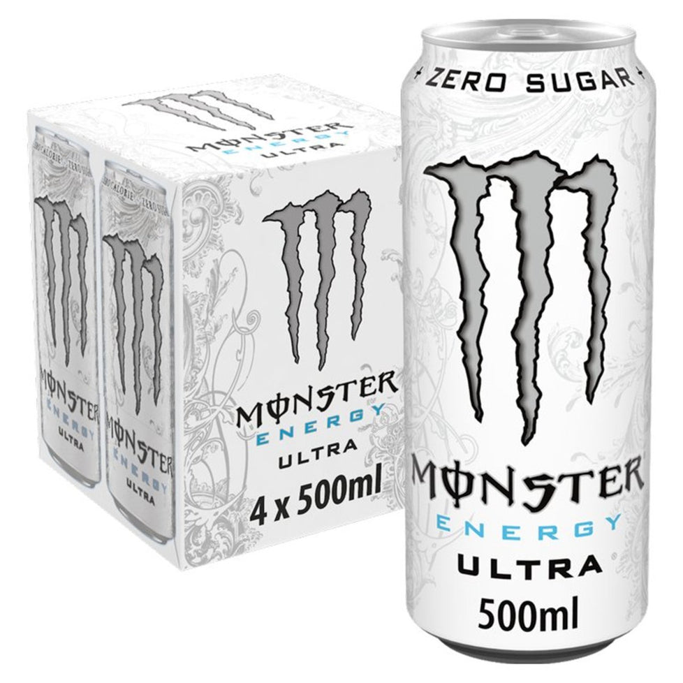 Monster Ultra Energy Drink 4 x 500ml [PM £4.99 ], Case of 6 Monster