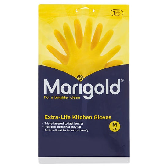 Marigold™ Kitchen Extra Life™ Gloves 7.5 Medium Size Case of 72 Marigold