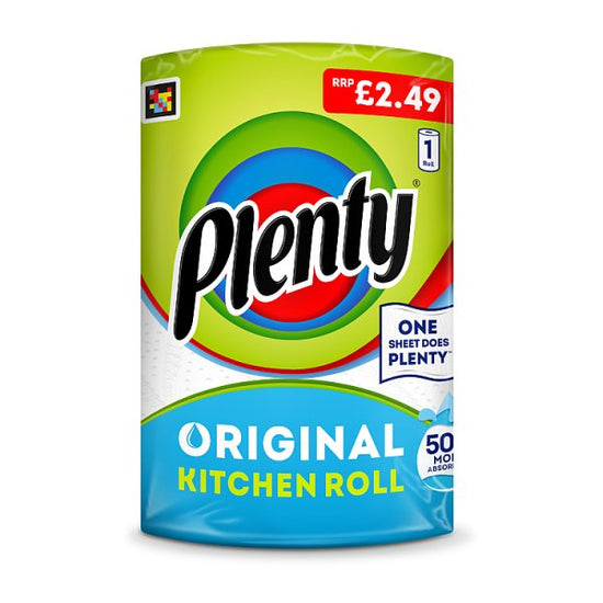 Plenty Original Kitchen Roll 1 Roll Case of 6 Plenty