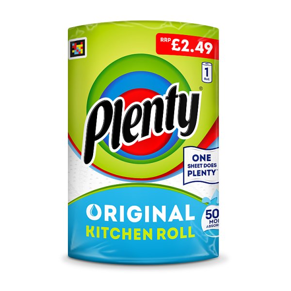 Plenty Original Kitchen Roll 1 Roll Case of 6 Plenty