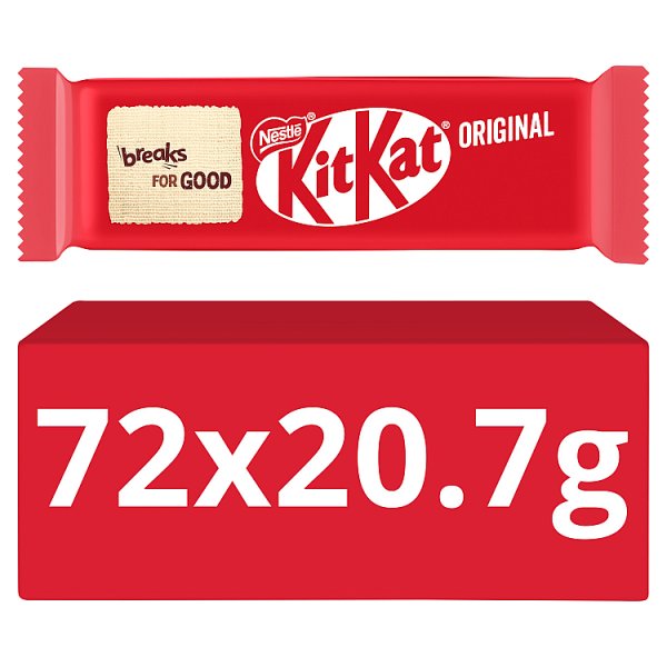 KitKat 2 Finger Milk Chocolate Biscuit Bar 20.7g Case of 72