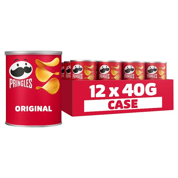 Pringles Original Snacking Crisps 12 x 40g Case of 12