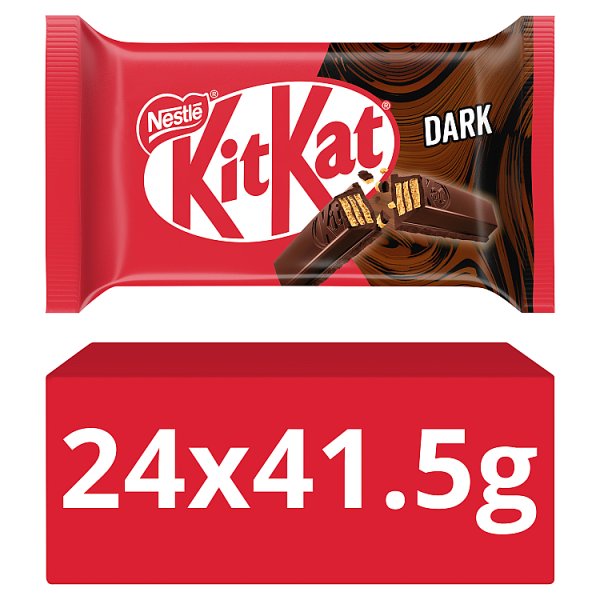 KitKat 4 Finger Dark Chocolate Bar 41.5g Case of 24