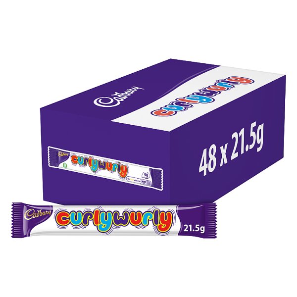 Cadbury Curly Wurly Chocolate Bar 21.5g Case of