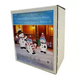 4ft (1.2m) Snowman Family with LED Lights - Set of 3
