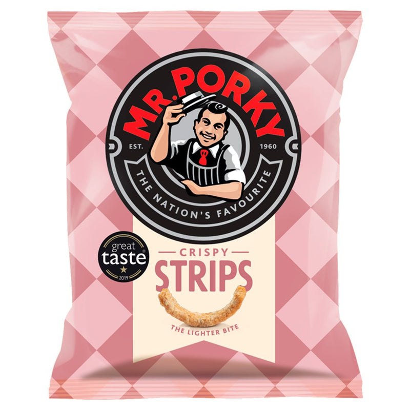 Mr. Porky Crispy Strips 20g, Case 12 Mr Porky