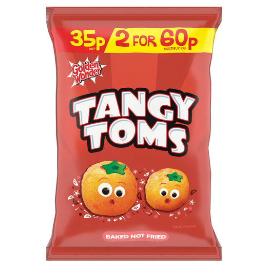 Golden Wonder  Tangy Toms PM30 2/PM50 [PM 30p 2 for 50p ], Case of 36 Golden Wonder