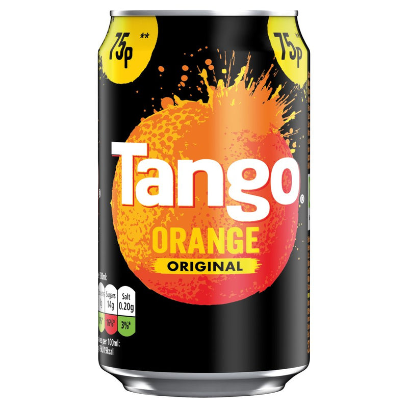 Tango Sugar Free Orange 330ml, Case of 24 Tango