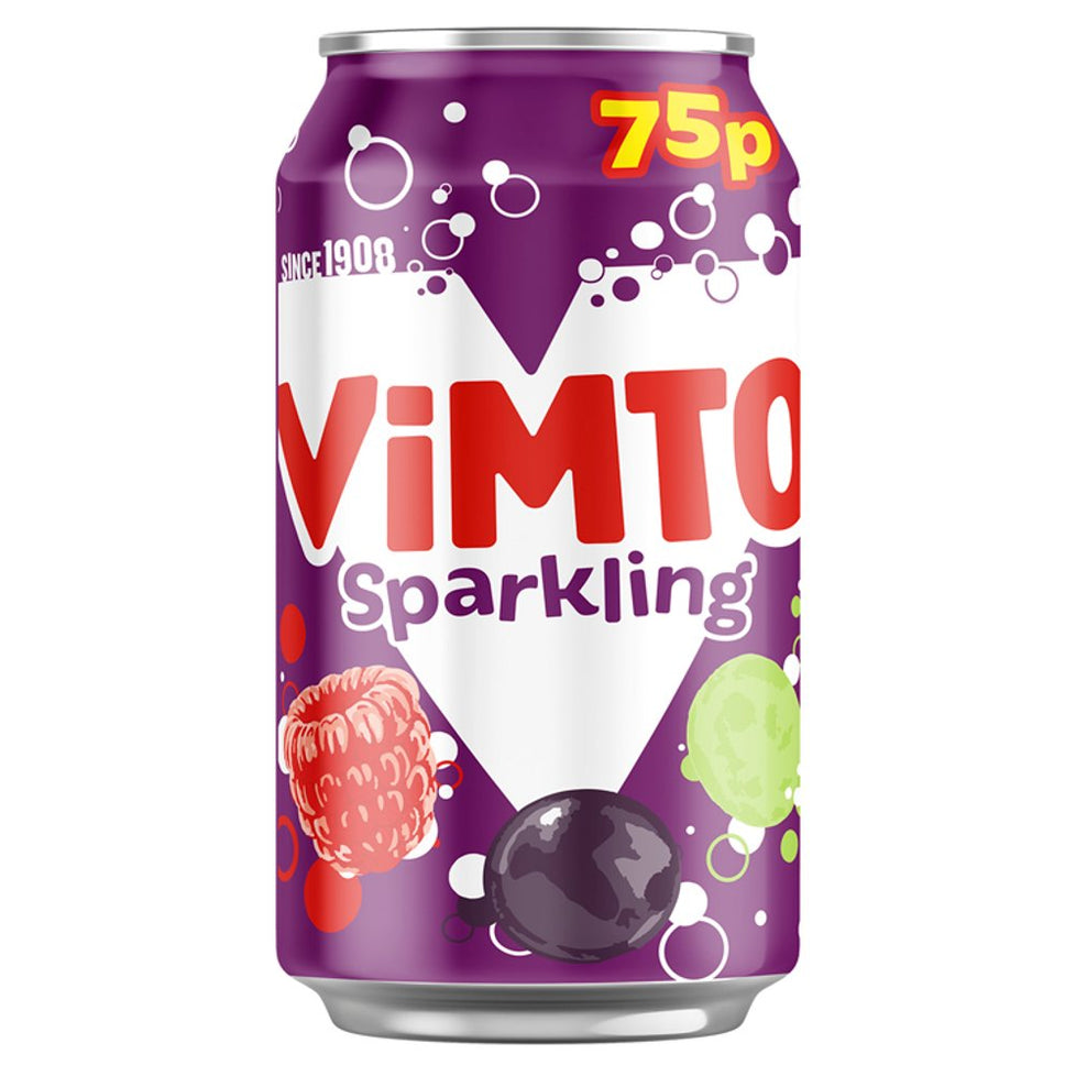 Vimto Fizzy 330ml, Case of 24 Vimto