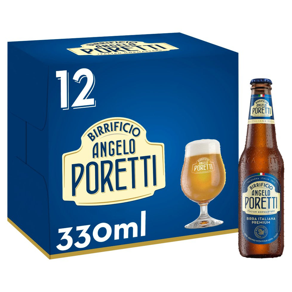 ANGELO PORETTI Lager Beer 12 x 330ml Angelo Poretti