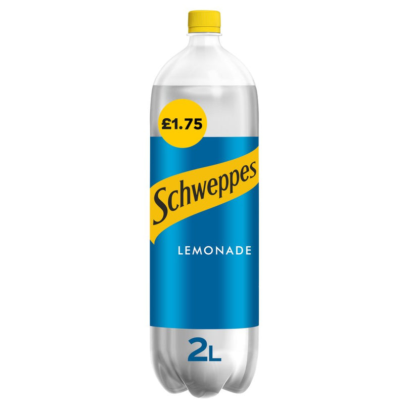Schweppes Lemonade 2L [PM £1.75 ], Case of 6 Schweppes