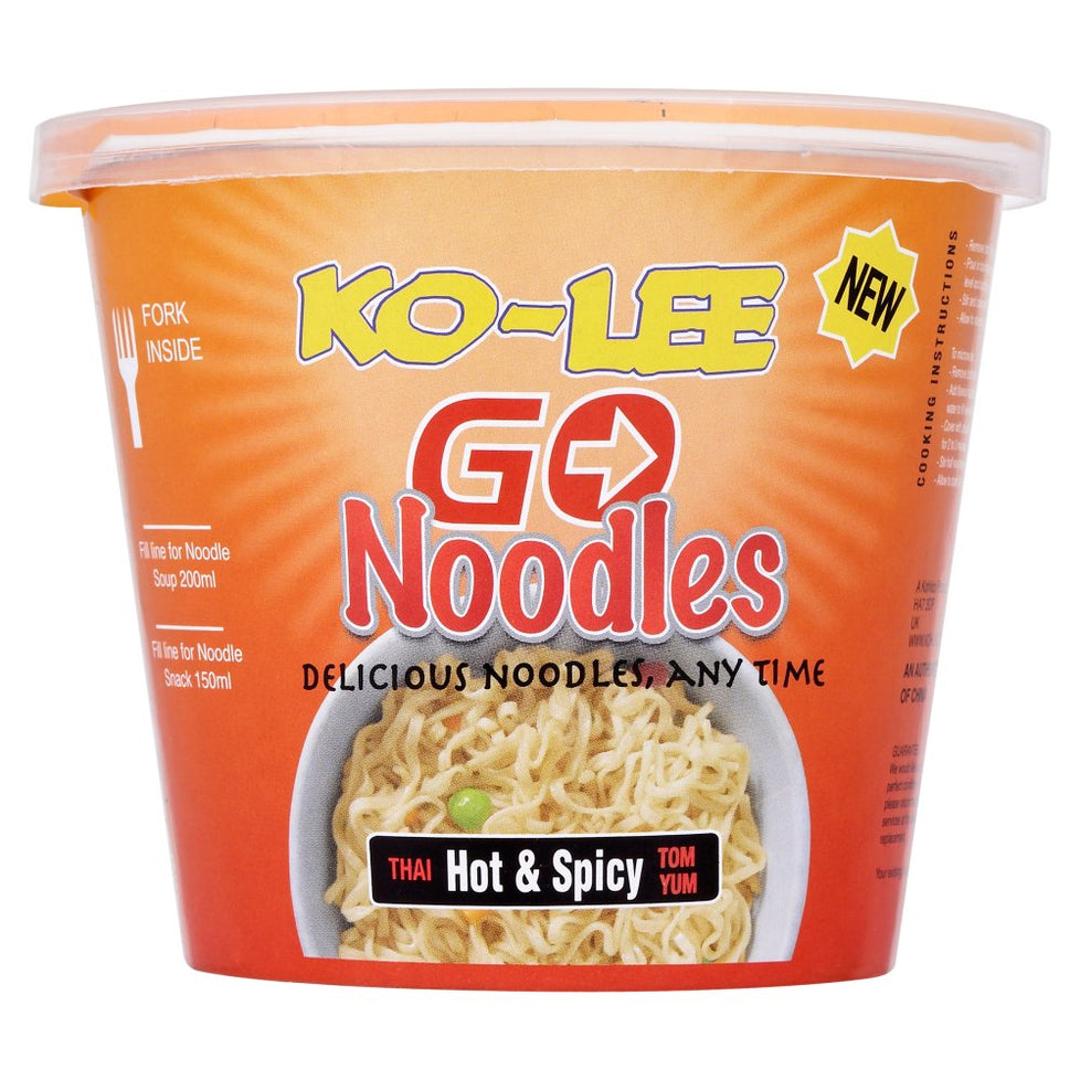 Ko-Lee Go Noodles Thai Hot & Spicy Tom Yum 65g, Case of 6 Ko-Lee