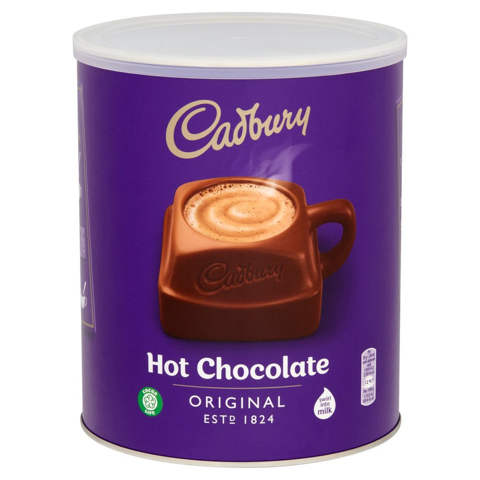 Cadbury Drinking Hot Chocolate 2kg, Case of 6 Cadbury