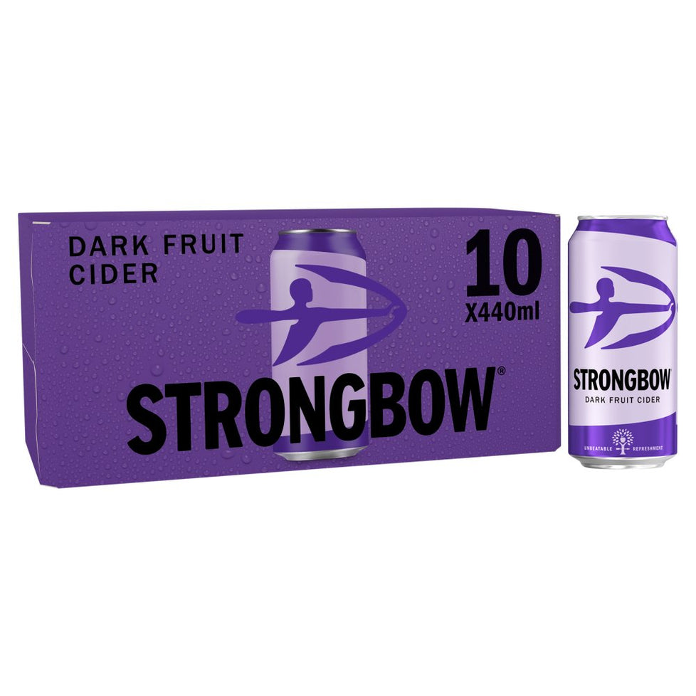 Strongbow Dark Fruit Cider 10 x 440ml Cans Strongbow