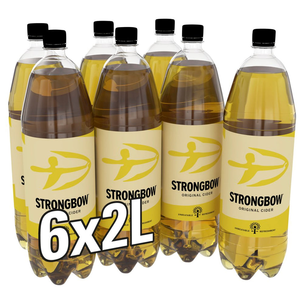 Strongbow Original Cider 6 x 2 Litre Bottle Strongbow