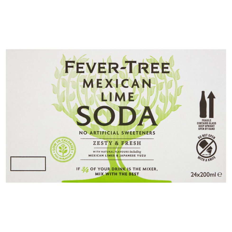 Fever-Tree Mexican Lime Soda 24 x 200ml Ice Valley