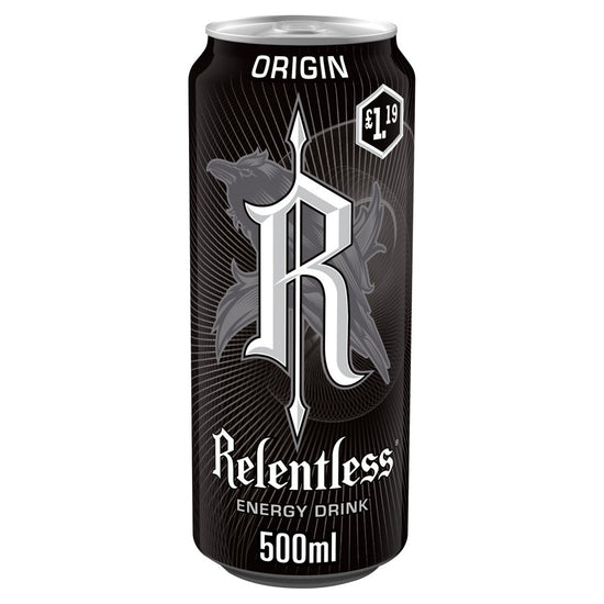 Relentless Origin Energy Drink 12 x 500ml Relentless