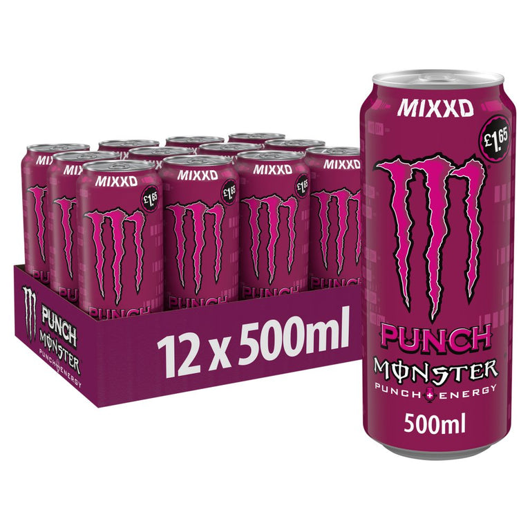 Monster Mxd Punch Energy Drink 500ml [PM £1.49 ], Case of 12 Monster