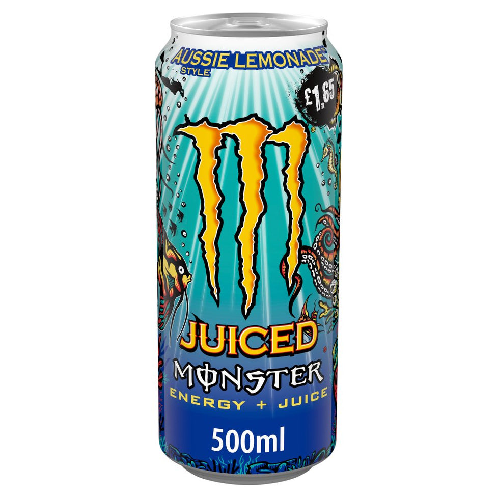 Monster Energy Aussie Style Lemonade 500ml [PM £1.65 ], Case of 12 Monster