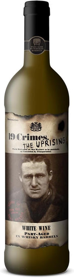 19 Crimes The Uprising Chardonnay white wine, case of 6 x 750ml bottles, bold and fruity with a rich oak flavor.